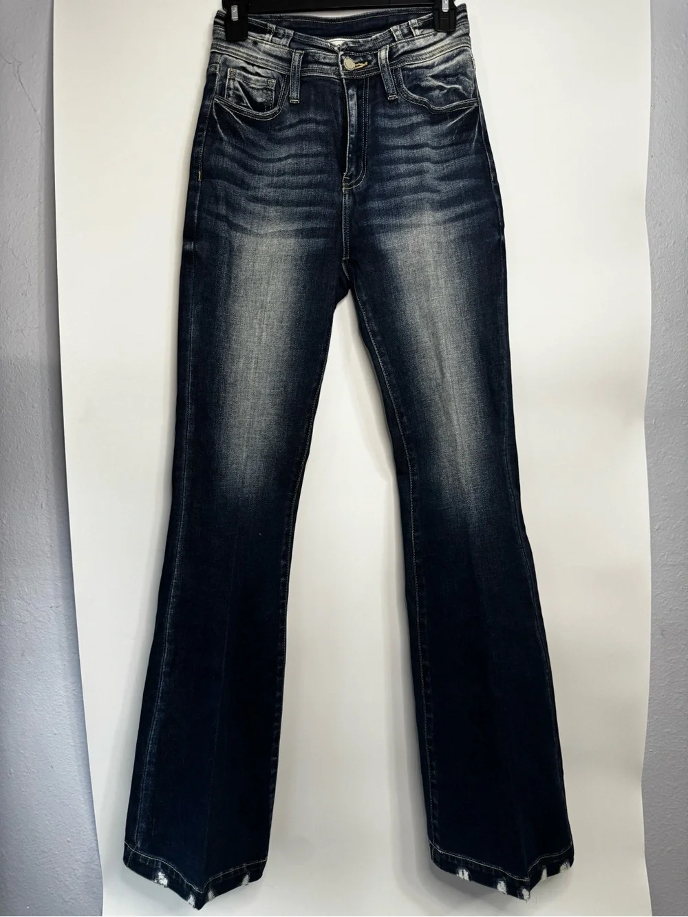 Women's Dark Wash Flared Jeans - Classic Indigo